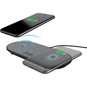 Incarcator wireless HAMA QI-FC10 DUO 188326, 10W, universal, QI, negru Incarcator wireless HAMA QI-FC10 DUO 188326, 10W, universal, QI, negru