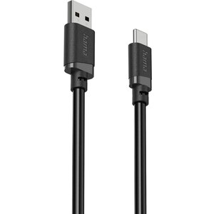 Cablu date HAMA 201812, USB-A - USB-C, 2m, negru Cablu date HAMA 201812, USB-A - USB-C, 2m, negru
