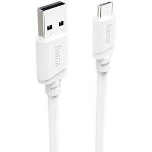 Cablu date HAMA 201813, USB-A - USB-C, 2m, alb Cablu date HAMA 201813, USB-A - USB-C, 2m, alb