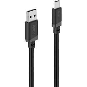 Cablu date HAMA 201814, USB-A - USB-C, 3m, negru Cablu date HAMA 201814, USB-A - USB-C, 3m, negru