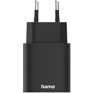 Incarcator retea HAMA 201960, 1x USB-A, 1x USB-C, Power Delivery (PD), 30W, negru Incarcator retea HAMA 201960, 1x USB-A, 1x USB-C, Power Delivery (PD), 30W, negru