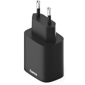 Incarcator retea HAMA 201960, 1x USB-A, 1x USB-C, Power Delivery (PD), 30W, negru Incarcator retea HAMA 201960, 1x USB-A, 1x USB-C, Power Delivery (PD), 30W, negru