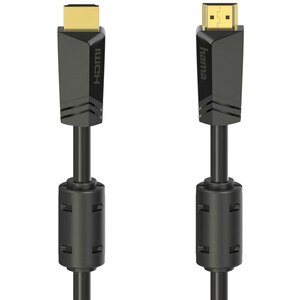 Cablu HDMI Ethernet HAMA 205009, 10m, 4K, placat aur, negru Cablu HDMI Ethernet HAMA 205009, 10m, 4K, placat aur, negru