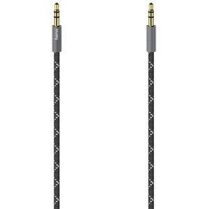 Cablu audio Jack 3.5mm HAMA 205129, 0.75m, placat aur, negru-gri Cablu audio Jack 3.5mm HAMA 205129, 0.75m, placat aur, negru-gri