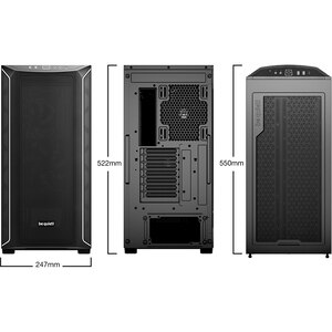 Carcasa PC BE QUIET! Shadow Base 800 DX Black, USB 3.2 Gen. 2 Type C, fara sursa, iluminare ARGB, negru Carcasa PC BE QUIET! Shadow Base 800 DX Black, USB 3.2 Gen. 2 Type C, fara sursa, iluminare ARGB, negru