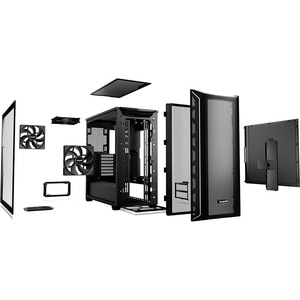 Carcasa PC BE QUIET! Shadow Base 800 DX Black, USB 3.2 Gen. 2 Type C, fara sursa, iluminare ARGB, negru Carcasa PC BE QUIET! Shadow Base 800 DX Black, USB 3.2 Gen. 2 Type C, fara sursa, iluminare ARGB, negru