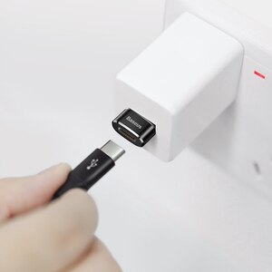 Adaptor USB-C - USB-A BASEUS CAAOTG-01, negru Adaptor USB-C - USB-A BASEUS CAAOTG-01, negru