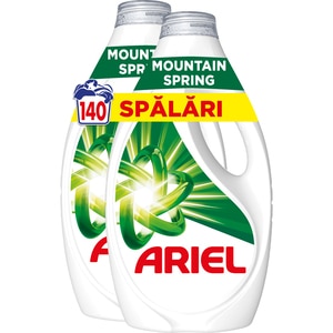 Detergent lichid ARIEL Mountain Spring, 2 x 3.15l, 140 spalari Detergent lichid ARIEL Mountain Spring, 2 x 3.15l, 140 spalari