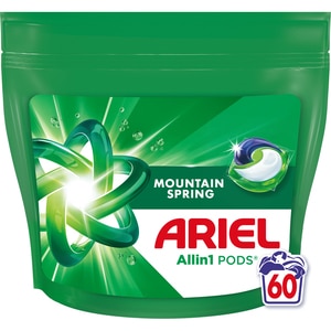 Detergent capsule ARIEL Allin1 PODS Mountain Spring, 60 spalari Detergent capsule ARIEL Allin1 PODS Mountain Spring, 60 spalari