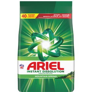 Detergent automat ARIEL Mountain Spring, 2.6 kg, 40 spalari Detergent automat ARIEL Mountain Spring, 2.6 kg, 40 spalari