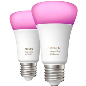 Pachet becuri LED PHILIPS Hue 8719514328365, A60 9W (60W), E27, Lumina RGB, 2 buc Pachet becuri LED PHILIPS Hue 8719514328365, A60 9W (60W), E27, Lumina RGB, 2 buc