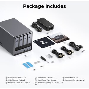 Network Attached Storage UGREEN DXP4800 Plus, 4.4GHz, 8GB, 4-Bays, negru Network Attached Storage UGREEN DXP4800 Plus, 4.4GHz, 8GB, 4-Bays, negru
