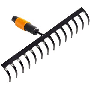 Grebla pentru sol FISKARS QuikFit, 14 dinti, otel, negru Grebla pentru sol FISKARS QuikFit, 14 dinti, otel, negru