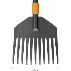 Grebla pentru frunze FISKARS QuikFit, marimea S, plastic, negru Grebla pentru frunze FISKARS QuikFit, marimea S, plastic, negru