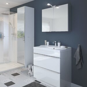 Masca lavoar GOODHOME Imandra, 80 x 45 x 82 cm, alb Masca lavoar GOODHOME Imandra, 80 x 45 x 82 cm, alb