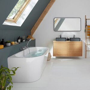 Baterie cada-dus HANSGROHE Versostat2 15348000, termostat, alama, crom Baterie cada-dus HANSGROHE Versostat2 15348000, termostat, alama, crom