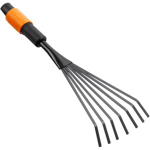 Grebla pentru flori FISKARS QuikFit, otel, negru Grebla pentru flori FISKARS QuikFit, otel, negru