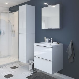 Dulap baie GOODHOME Imandra, 40 x 36 x 90 cm, alb Dulap baie GOODHOME Imandra, 40 x 36 x 90 cm, alb