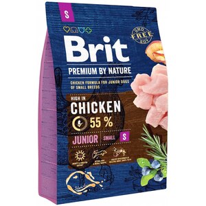 Hrana uscata pentru caini BRIT Premium by Nature Small, Junior, Pui, 3 kg Hrana uscata pentru caini BRIT Premium by Nature Small, Junior, Pui, 3 kg