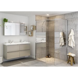 Paravan dus walk-in GOODHOME Beloya, aluminiu, sticla oglinda, 90 x 195 cm, profil crom Paravan dus walk-in GOODHOME Beloya, aluminiu, sticla oglinda, 90 x 195 cm, profil crom