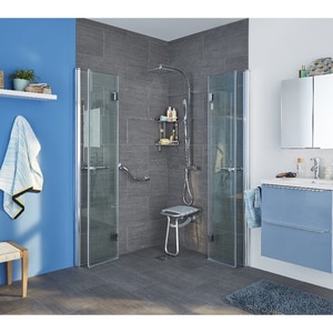 Usa dus pliabila GOODHOME Beloya, aluminiu, sticla securizata 8mm, 90 x 195 cm, profil crom Usa dus pliabila GOODHOME Beloya, aluminiu, sticla securizata 8mm, 90 x 195 cm, profil crom