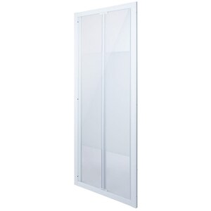 Usa de dus plianta COOKE & LEWIS Onega, cadru aluminiu, sticla securizata 5mm, 90 x 190 cm, alb Usa de dus plianta COOKE & LEWIS Onega, cadru aluminiu, sticla securizata 5mm, 90 x 190 cm, alb