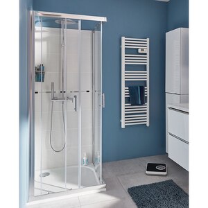 Cabina dus standard GoodHome Onega, patrata, 70 x 70 x 190 cm, sticla securizata 5mm, profil crom Cabina dus standard GoodHome Onega, patrata, 70 x 70 x 190 cm, sticla securizata 5mm, profil crom