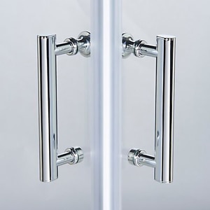 Cabina dus standard GoodHome Onega, patrata, 70 x 70 x 190 cm, sticla securizata 5mm, profil crom Cabina dus standard GoodHome Onega, patrata, 70 x 70 x 190 cm, sticla securizata 5mm, profil crom
