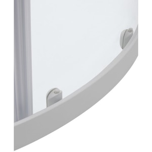 Cabina dus standard COOKE & LEWIS Onega, semirotunda, aluminiu, sticla opaca, 90 x 90 x 190 cm, profil alb Cabina dus standard COOKE & LEWIS Onega, semirotunda, aluminiu, sticla opaca, 90 x 90 x 190 cm, profil alb
