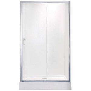 Usa de dus glisanta COOKE & LEWIS Onega, cadru aluminiu, sticla securizata 5mm, 100 x 190 cm, transparent Usa de dus glisanta COOKE & LEWIS Onega, cadru aluminiu, sticla securizata 5mm, 100 x 190 cm, transparent