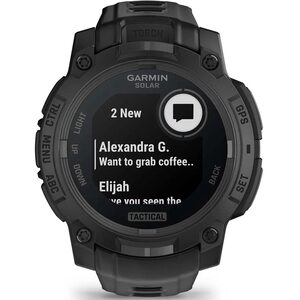 Smartwatch GARMIN Instinct 3 Tactical Solar, 45 mm, GPS, Android/iOS, silicon, Black Smartwatch GARMIN Instinct 3 Tactical Solar, 45 mm, GPS, Android/iOS, silicon, Black