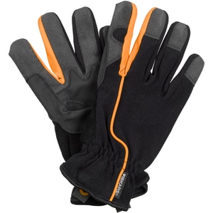 Manusi de gradina FISKARS, marimea 8, textil, negru Manusi de gradina FISKARS, marimea 8, textil, negru
