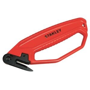 Cutter de siguranta pentru ambalaje STANLEY 0-10-244, rosu Cutter de siguranta pentru ambalaje STANLEY 0-10-244, rosu