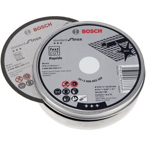 Disc de taiere drept BOSCH Rapido, 115 x 22.2mm Disc de taiere drept BOSCH Rapido, 115 x 22.2mm