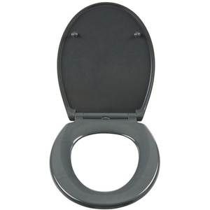 Capac WC GOODHOME Cooke & Lewis, inchidere lenta, termoplastic, gri Capac WC GOODHOME Cooke & Lewis, inchidere lenta, termoplastic, gri