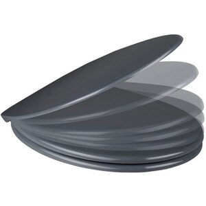 Capac WC GOODHOME Cooke & Lewis, inchidere lenta, termoplastic, gri Capac WC GOODHOME Cooke & Lewis, inchidere lenta, termoplastic, gri