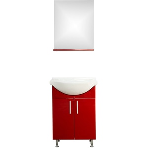 Set mobilier baie SANITOP Bella, 57 x 44.4 x 82 cm, rosu Set mobilier baie SANITOP Bella, 57 x 44.4 x 82 cm, rosu