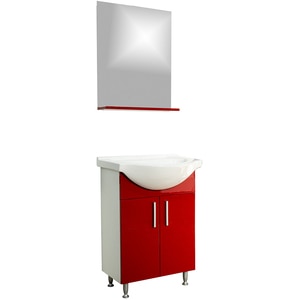 Set mobilier baie SANITOP Bella, 57 x 44.4 x 82 cm, rosu Set mobilier baie SANITOP Bella, 57 x 44.4 x 82 cm, rosu