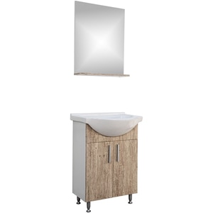 Set mobilier baie SANITOP Bella, 57 x 44.4 x 82 cm, stejar Set mobilier baie SANITOP Bella, 57 x 44.4 x 82 cm, stejar