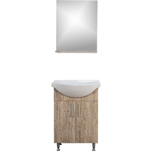 Set mobilier baie SANITOP Bella, 57 x 44.4 x 82 cm, stejar Set mobilier baie SANITOP Bella, 57 x 44.4 x 82 cm, stejar