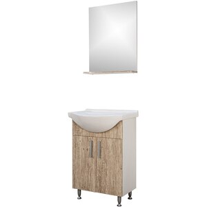 Set mobilier baie SANITOP Bella, 57 x 44.4 x 82 cm, stejar Set mobilier baie SANITOP Bella, 57 x 44.4 x 82 cm, stejar