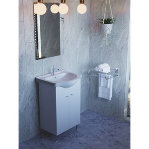 Set mobilier baie Joy, 47 x 33 x 78 cm, alb Set mobilier baie Joy, 47 x 33 x 78 cm, alb