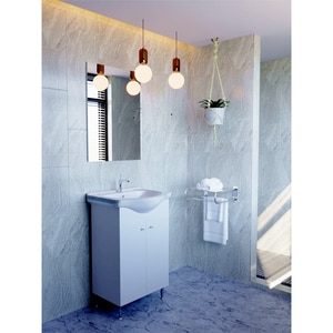 Set mobilier baie Joy, 52 x 33 x 78 cm, alb Set mobilier baie Joy, 52 x 33 x 78 cm, alb