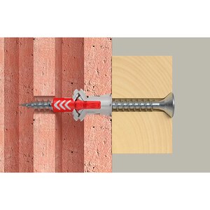 Diblu universal FISCHER DuoPower, nylon, cu surub, 8 x 40 mm, 50 bucati Diblu universal FISCHER DuoPower, nylon, cu surub, 8 x 40 mm, 50 bucati