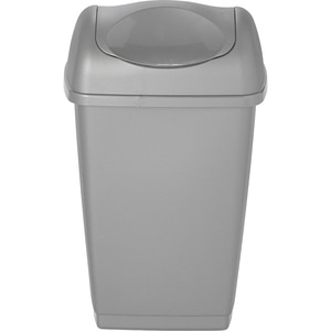 Cos de gunoi batant TAZETTA, 20L, plastic, gri Cos de gunoi batant TAZETTA, 20L, plastic, gri