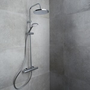 Sistem dus GOODHOME Cavally, termostat, 1 functie, crom Sistem dus GOODHOME Cavally, termostat, 1 functie, crom