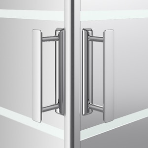 Cabina dus standard GoodHome Beloya, patrata, 80 x 80 x 195 cm, sticla oglinda, profil crom Cabina dus standard GoodHome Beloya, patrata, 80 x 80 x 195 cm, sticla oglinda, profil crom