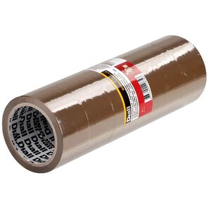 Banda adeziva DIALL 100608202, 50 mm x 66 m, maro, 6 bucati Banda adeziva DIALL 100608202, 50 mm x 66 m, maro, 6 bucati