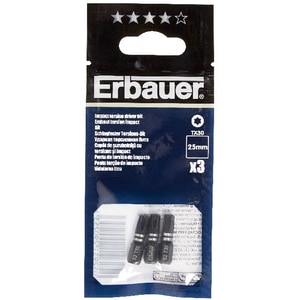 Set 3 biti impact ERBAUER, 25mm, T30 Set 3 biti impact ERBAUER, 25mm, T30
