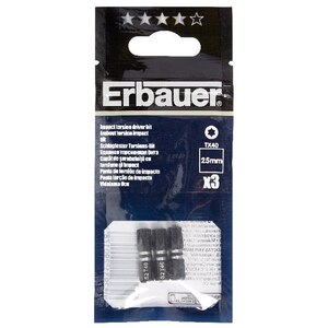 Set 3 biti impact ERBAUER, 25mm Set 3 biti impact ERBAUER, 25mm